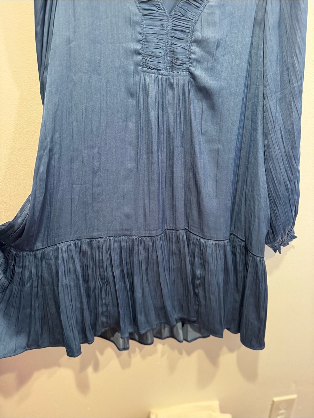 Anthropologie Blue Sabia Flounced Tunic Dress - Picture 4 of 7
